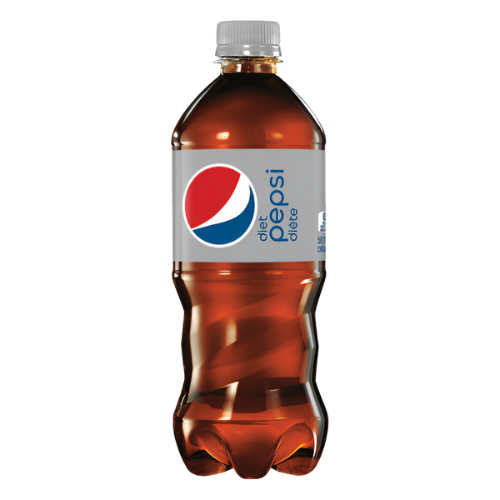 Diet Pepsi soda can, a low-calorie beverage option for customers.