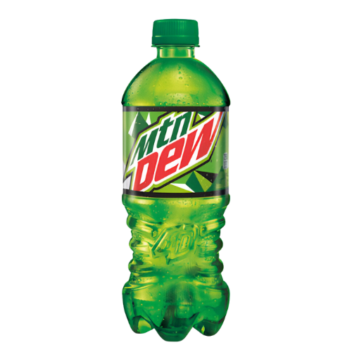 Mountain Dew soda can, available for pairing with Wings Avenue meals.